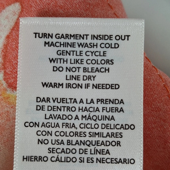 Rebecca Minkoff "NEW" Orange Romantic Bohemian Lace Trim Fairy Blouse Plus Sz XL - Picture 8 of 8